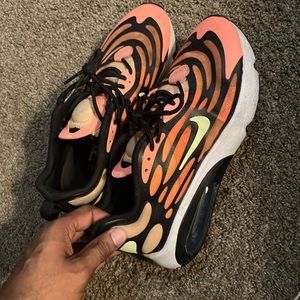 Orange Nike air running shoes size 11